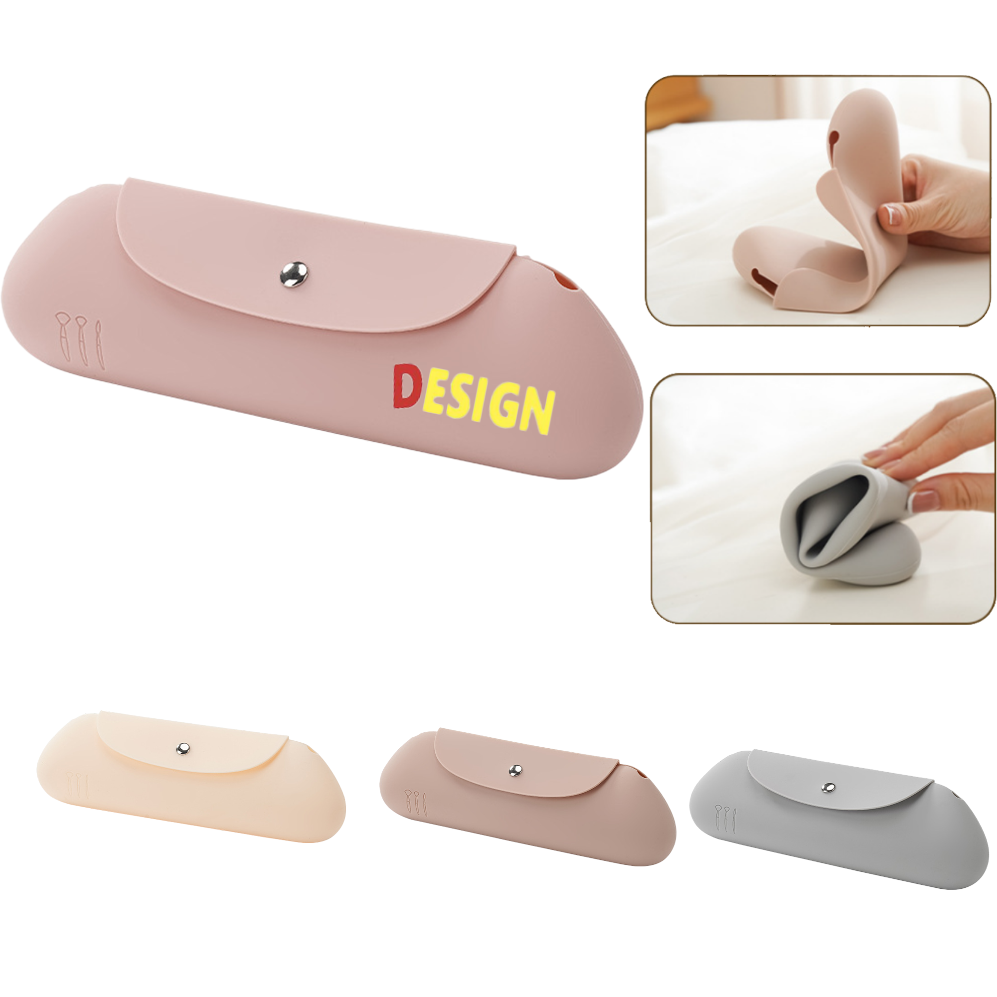 Silicone Travel Brush Pouch ?C Compact & Reusable 4
