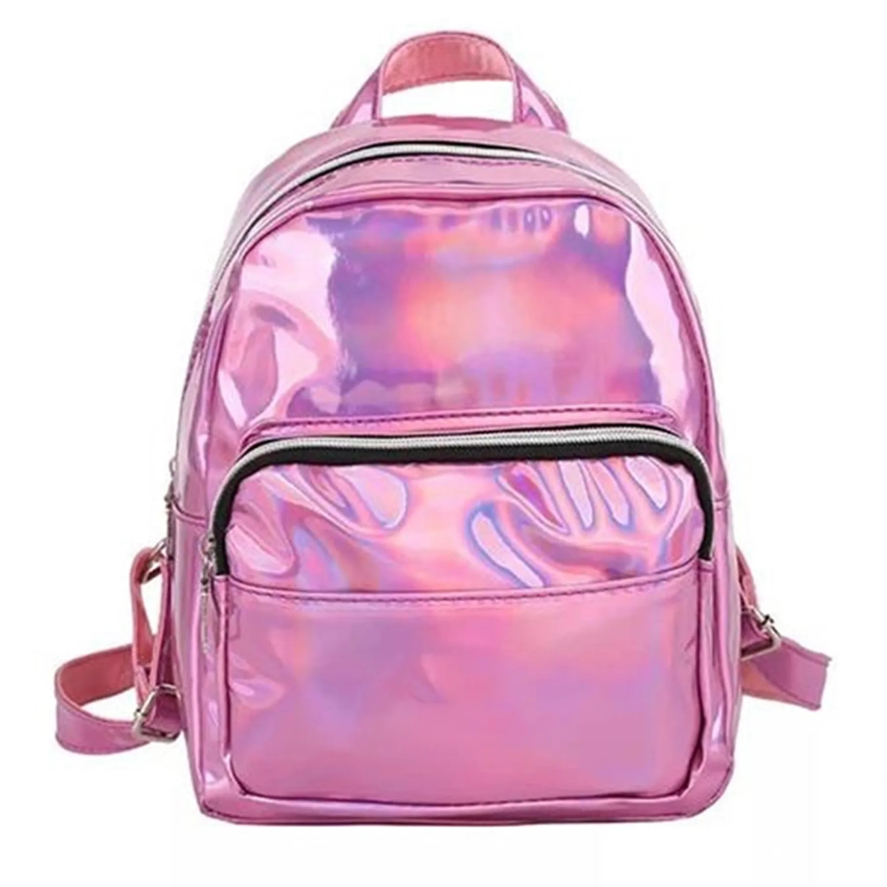 Holographic Laser Leather Backpack 3