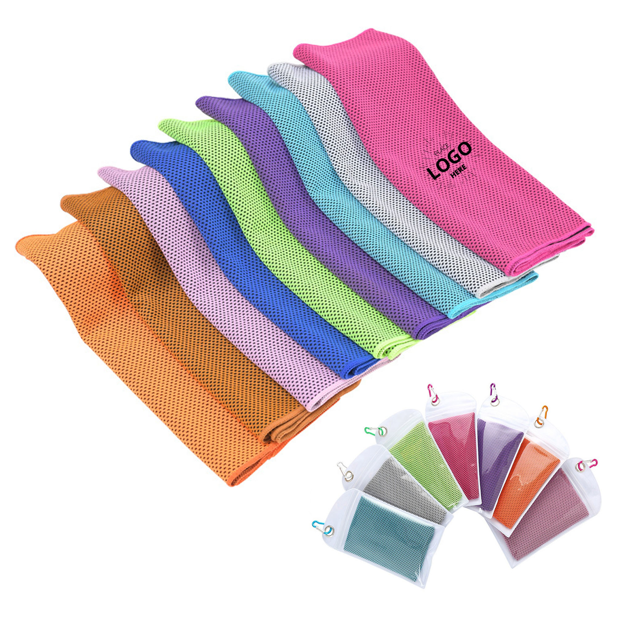 Breathable Cooling Towel With Carabiner Clip 1