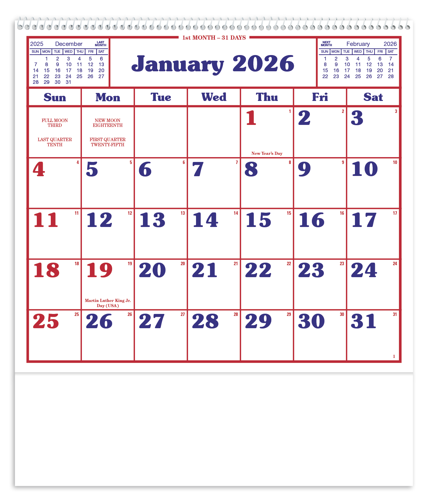 Skinner & Kennedy® Home/Office Appointment Calendar 9