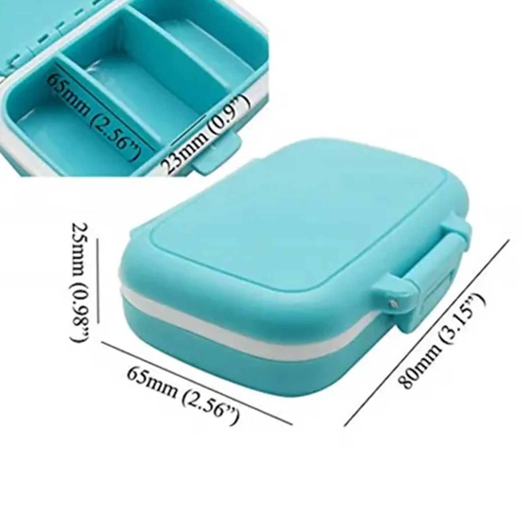 Eco-Friendly Portable Wheat Straw Pill Organizer 3