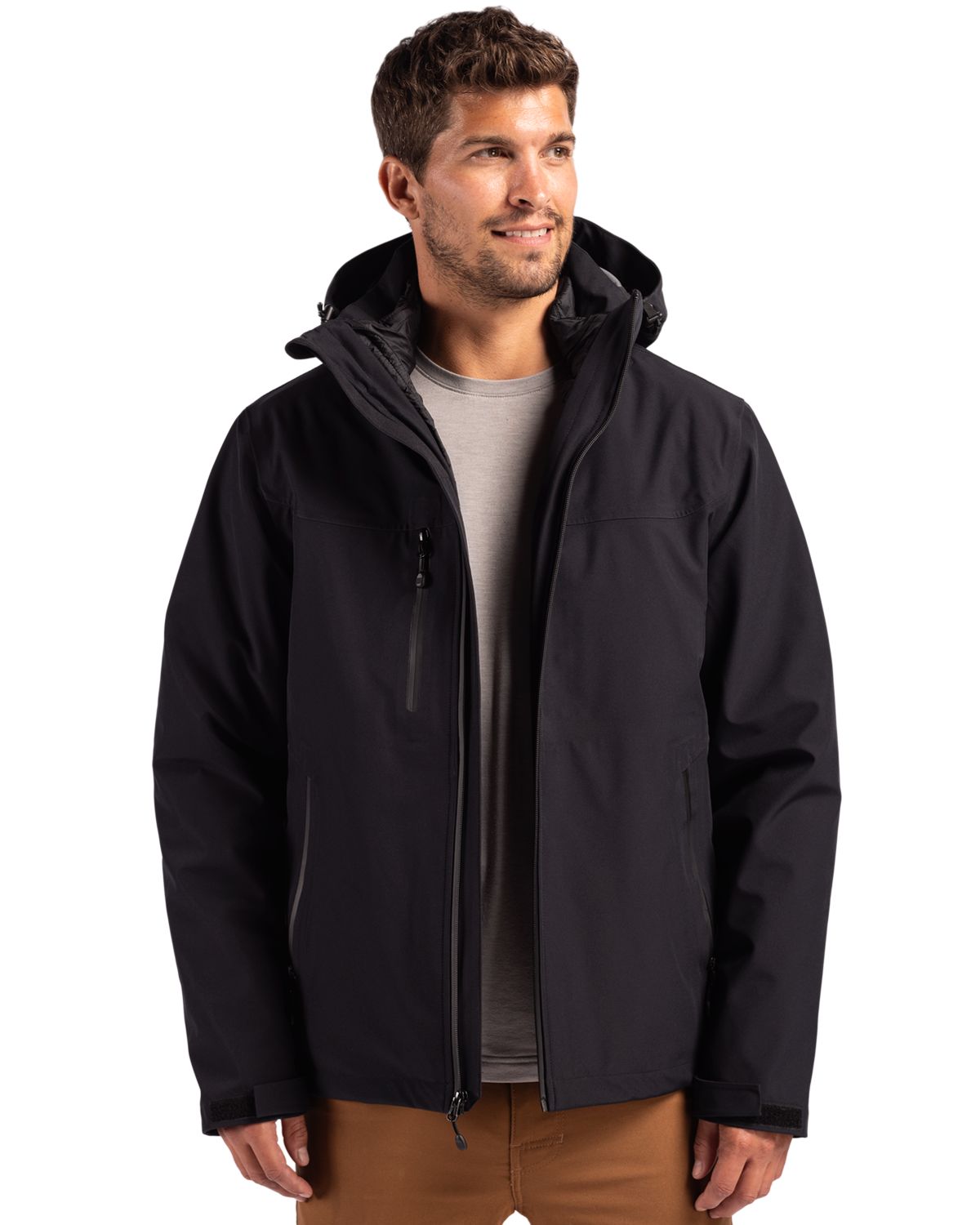 Cornice 3-in-1 Eco Waterproof Parka + Inner Layer Full Zip Mens Jacket System