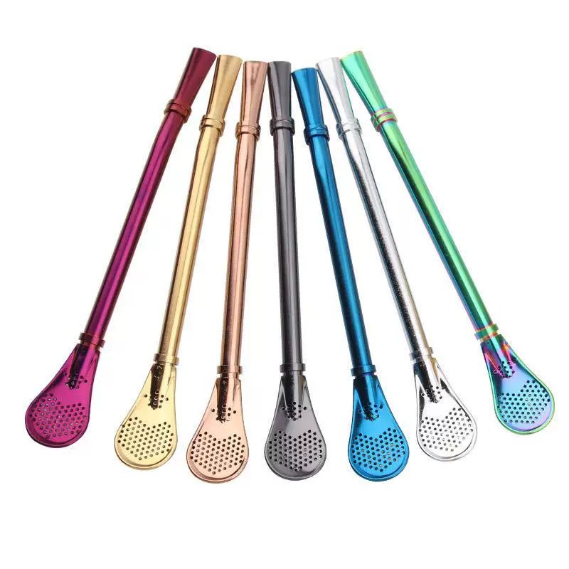 Stainless Steel Straw Filter Spoon 6