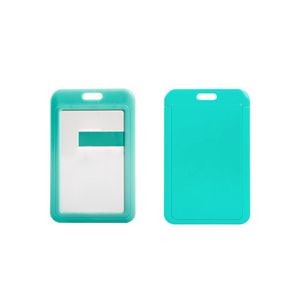 Slide Open Plastic Portrait Lanyard Card Holder 8