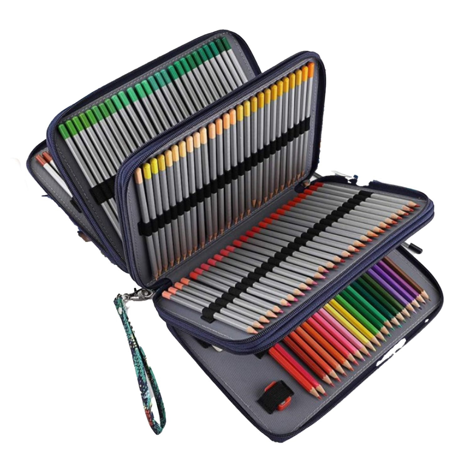 Oxford Cloth Large Capacity Printed Multi-color Pencil Bag 4