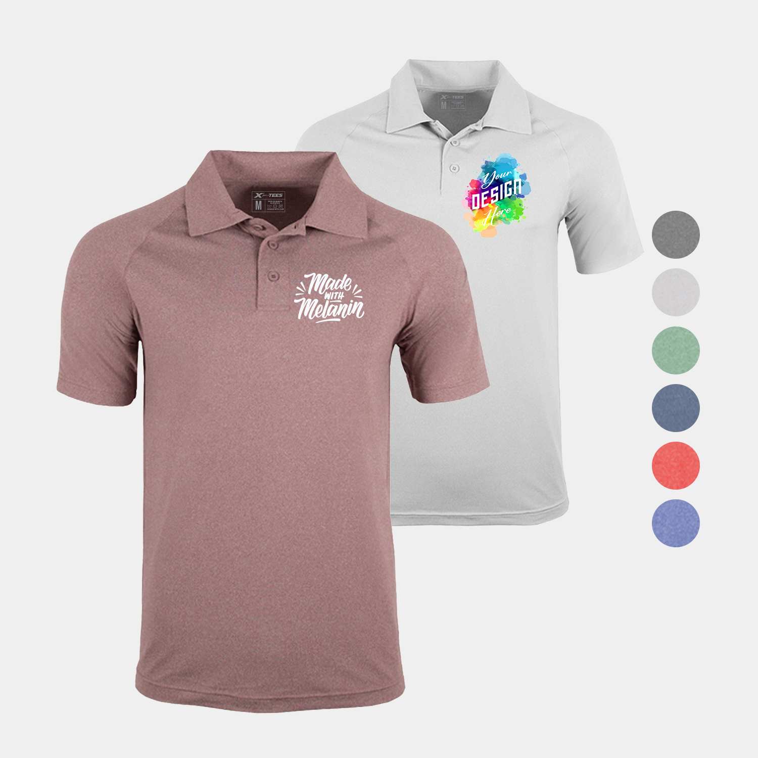 Evo Heather Men's Ultra-Soft Performance Polo 3