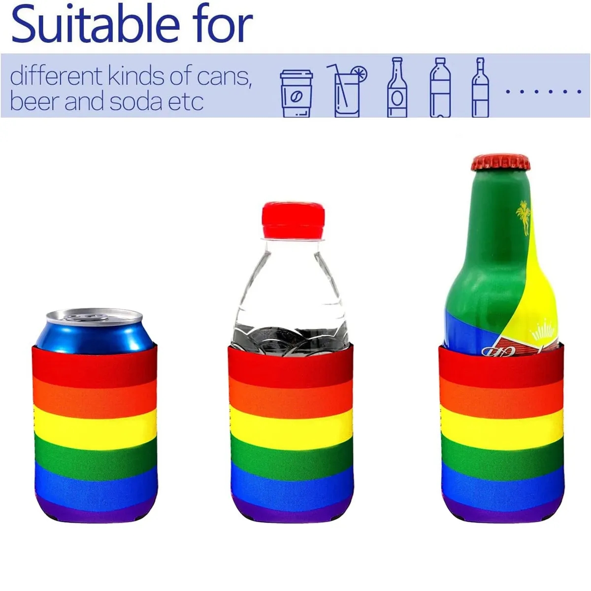 Custom Neoprene Beer Can Sleeve, custom koozie with logo imprint 4