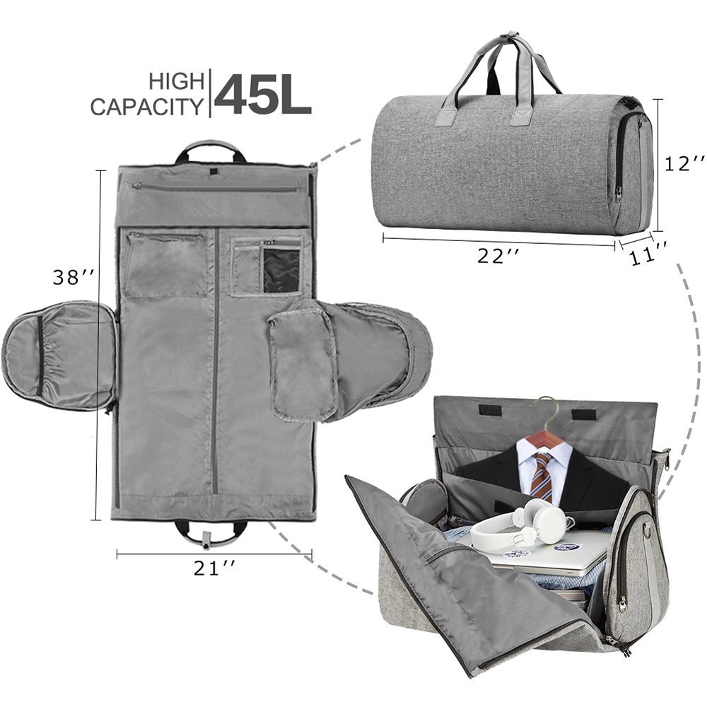 2 In 1 Hanging Suitcase Suit Travel Bags 2