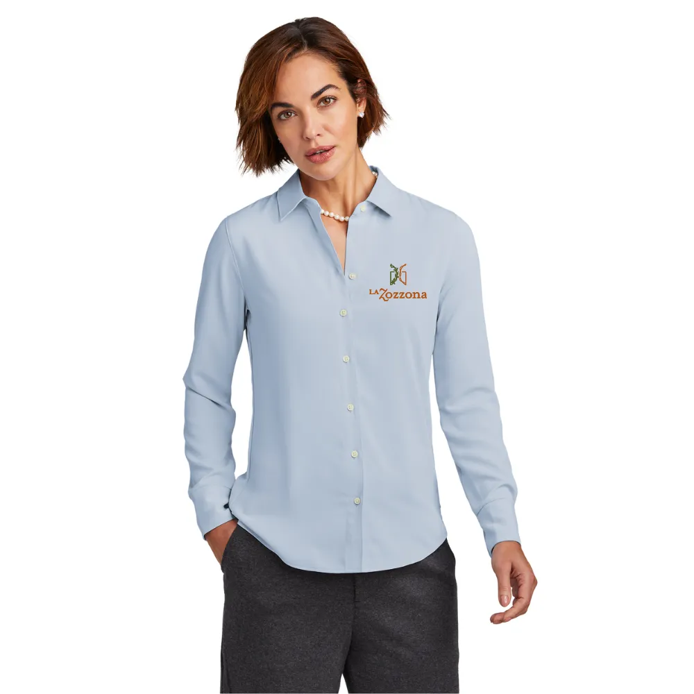 Brooks Brothers(R) Women's Full-Button Satin Blouse 1