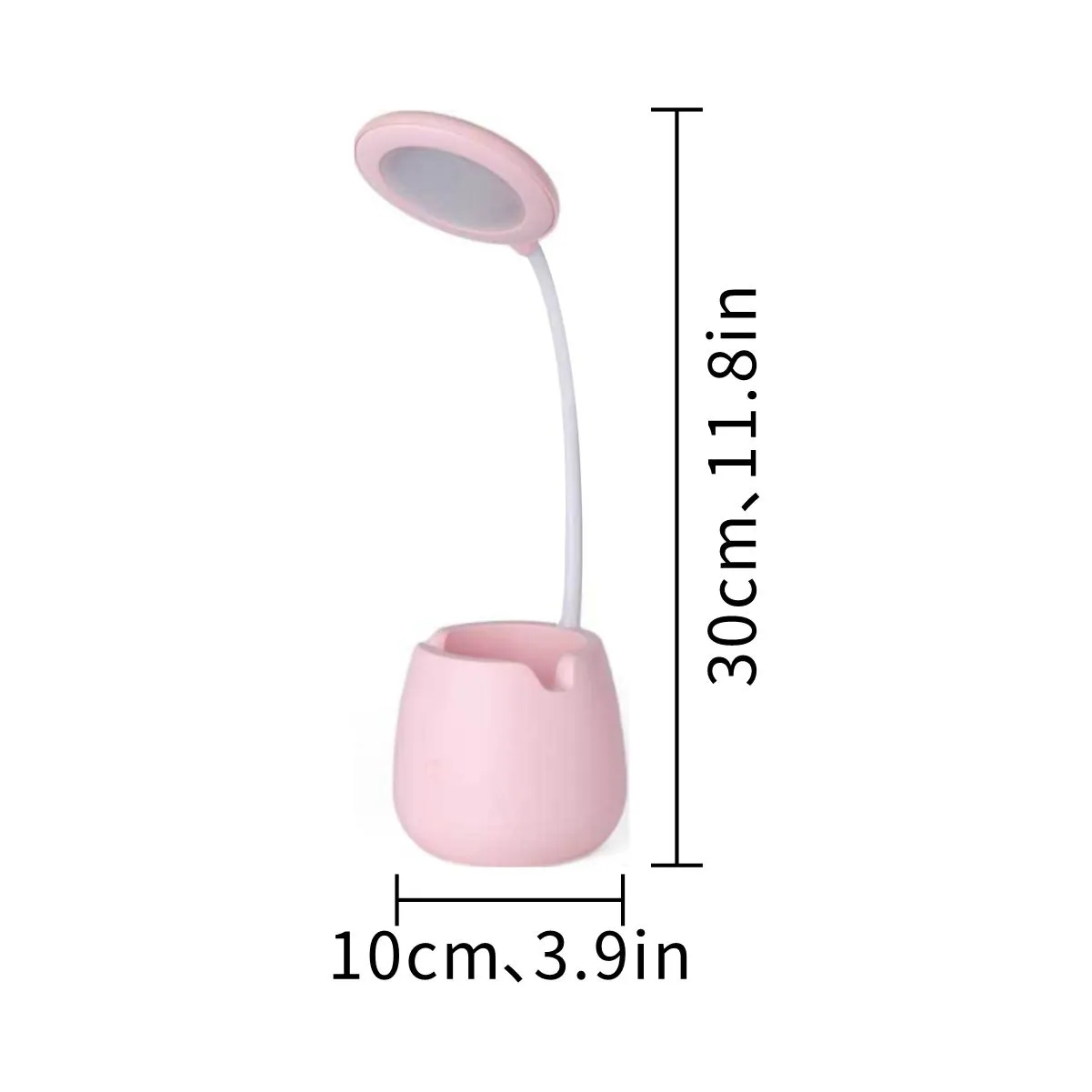 USB Rechargeable LED Desk Lamp With Pen Holder 5