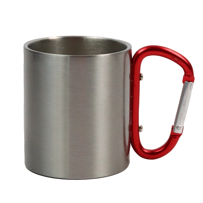 10 oz.Stainless Steel Cup With Carabiner Handle 12