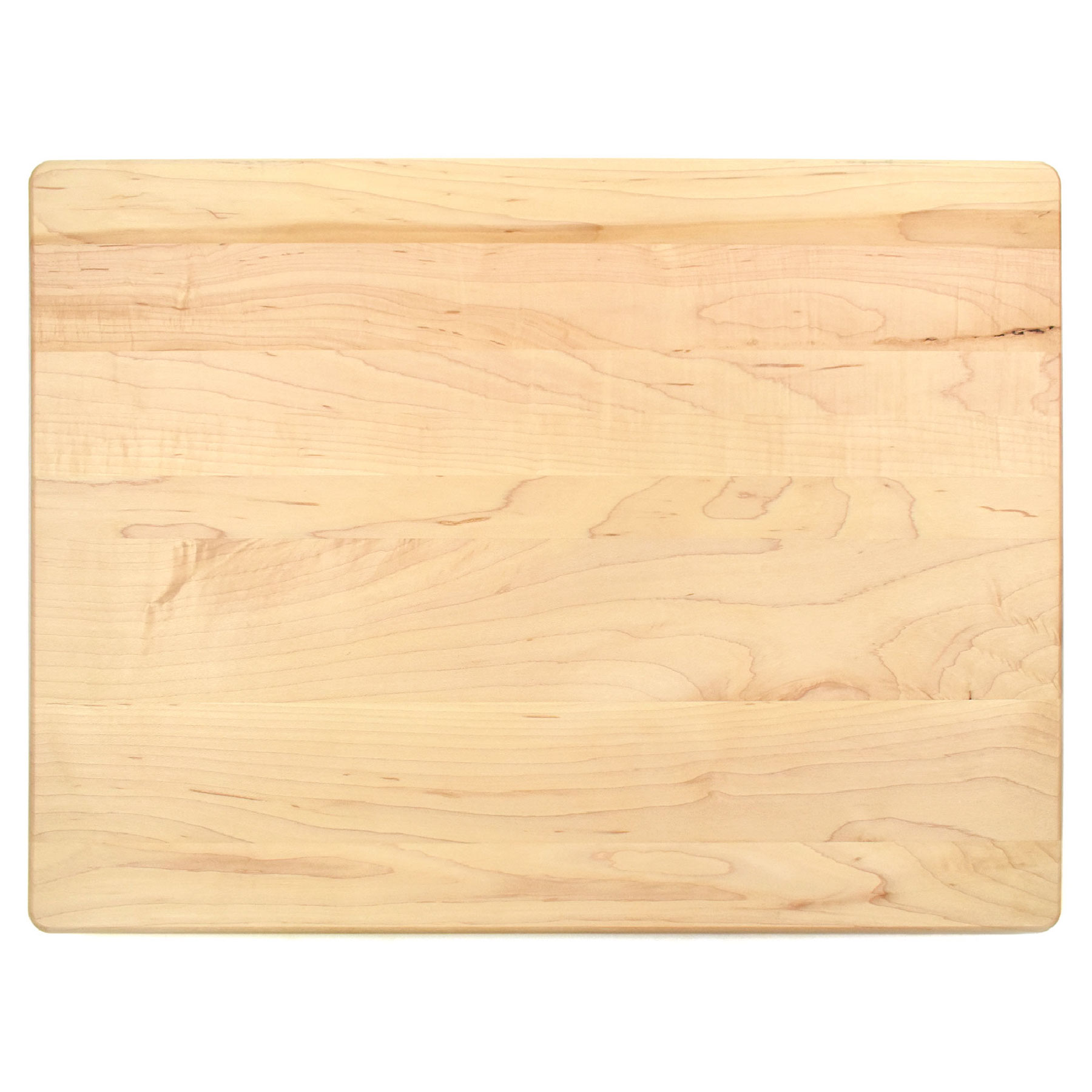 15" x 20" x 1 1/4" Maple Rectangular Butcher Block with Juice Groove 3
