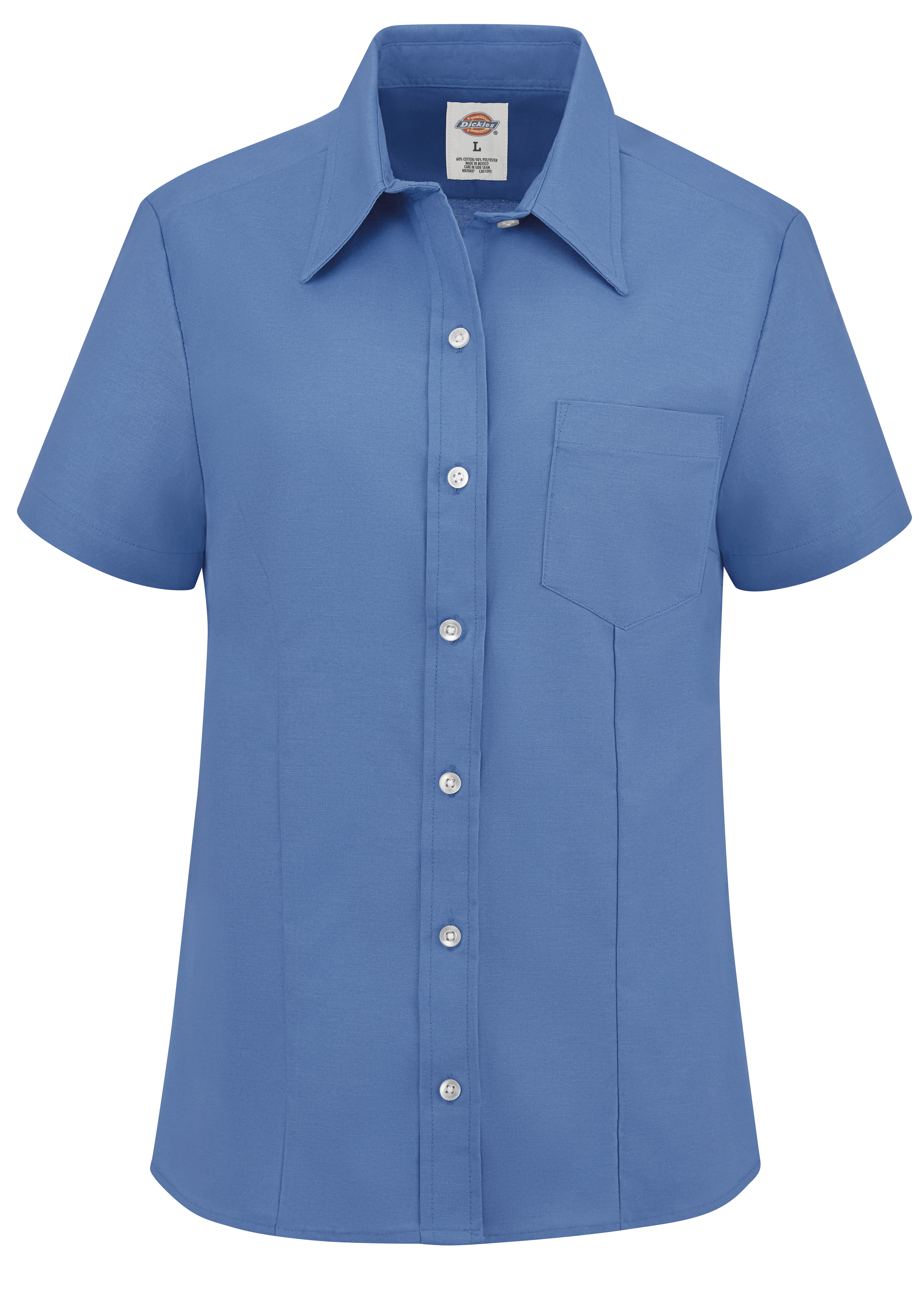Dickies® Women's Short-Sleeve Stretch Oxford Shirt 6