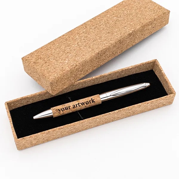 Cork Ballpoint Pen in gift Box 2