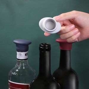 Elegant Oval Panel Silicone Bottle Cap Wine Stopper Cork 14
