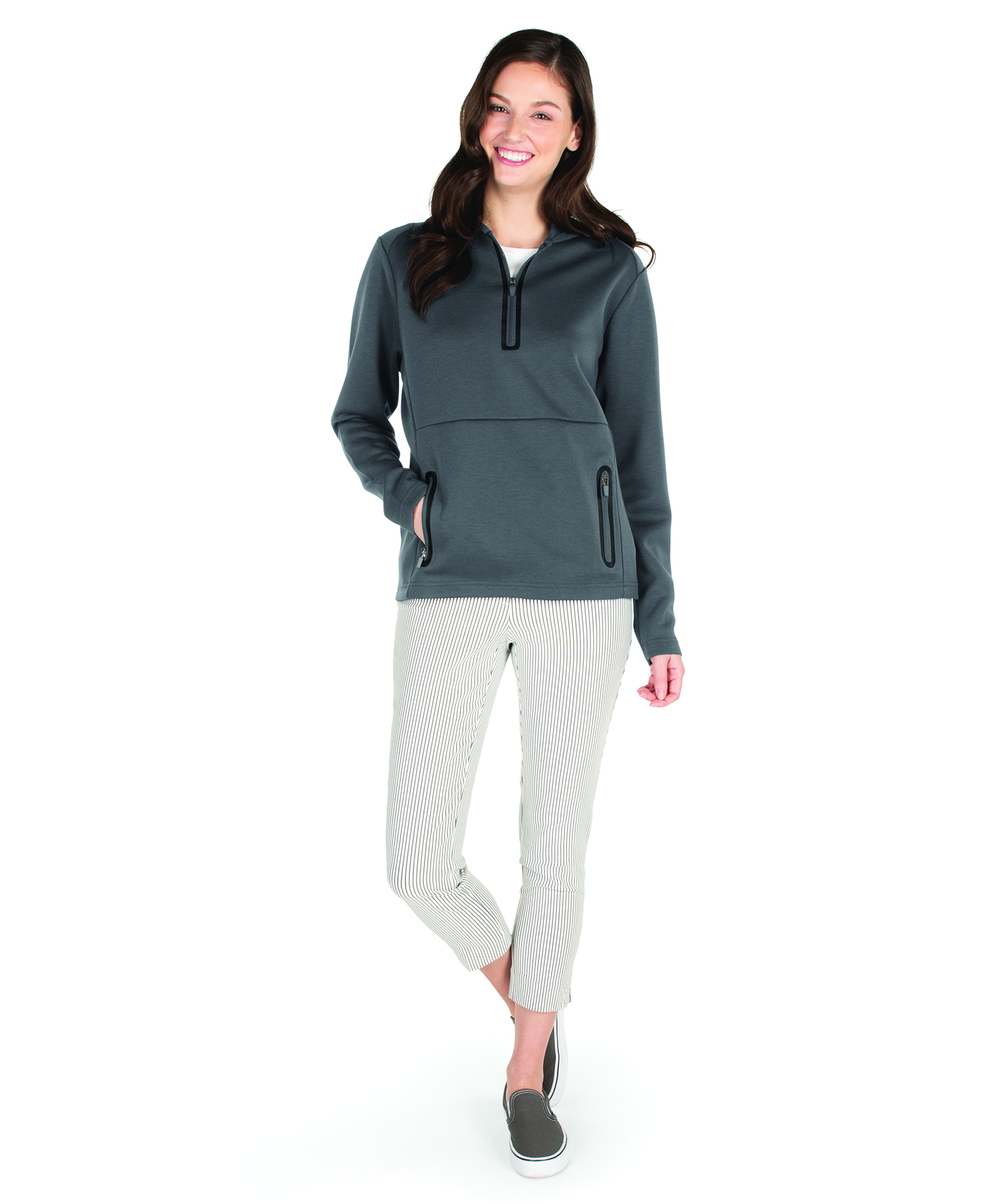 Seaport Quarter Zip Hoodie, custom hoodie or sweatshirt with logo imprint 18