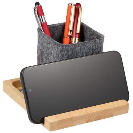 Recycled Felt & Bamboo Pen Holder 40