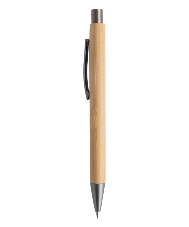 Union Printed - Bamboo Click Pen w/ Metal Clip 2