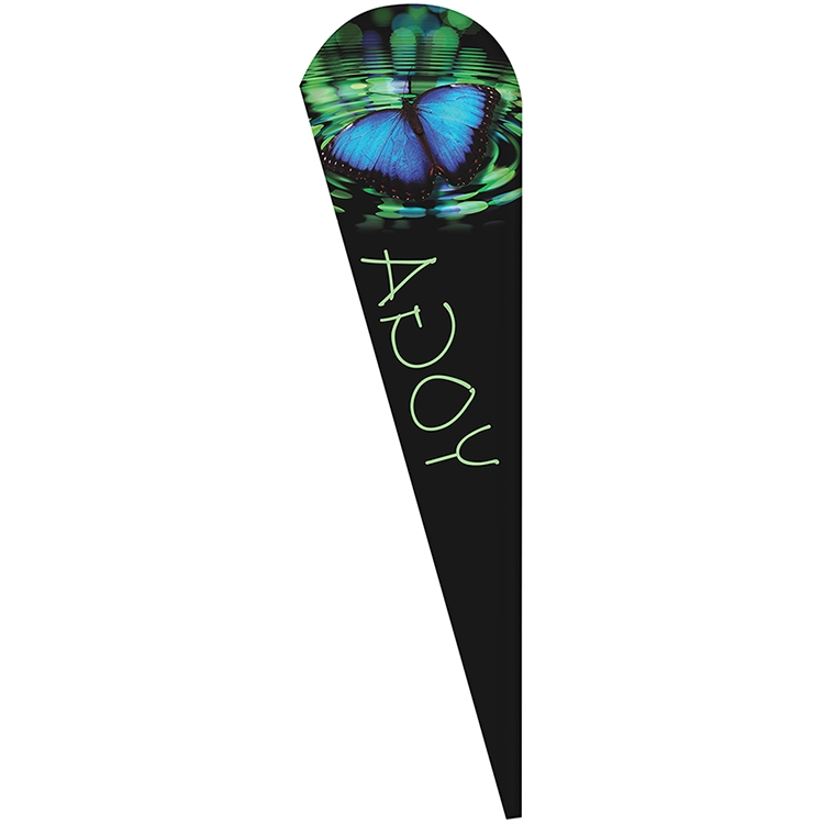 3' x 12' Custom Single Reverse Teardrop Flag 4