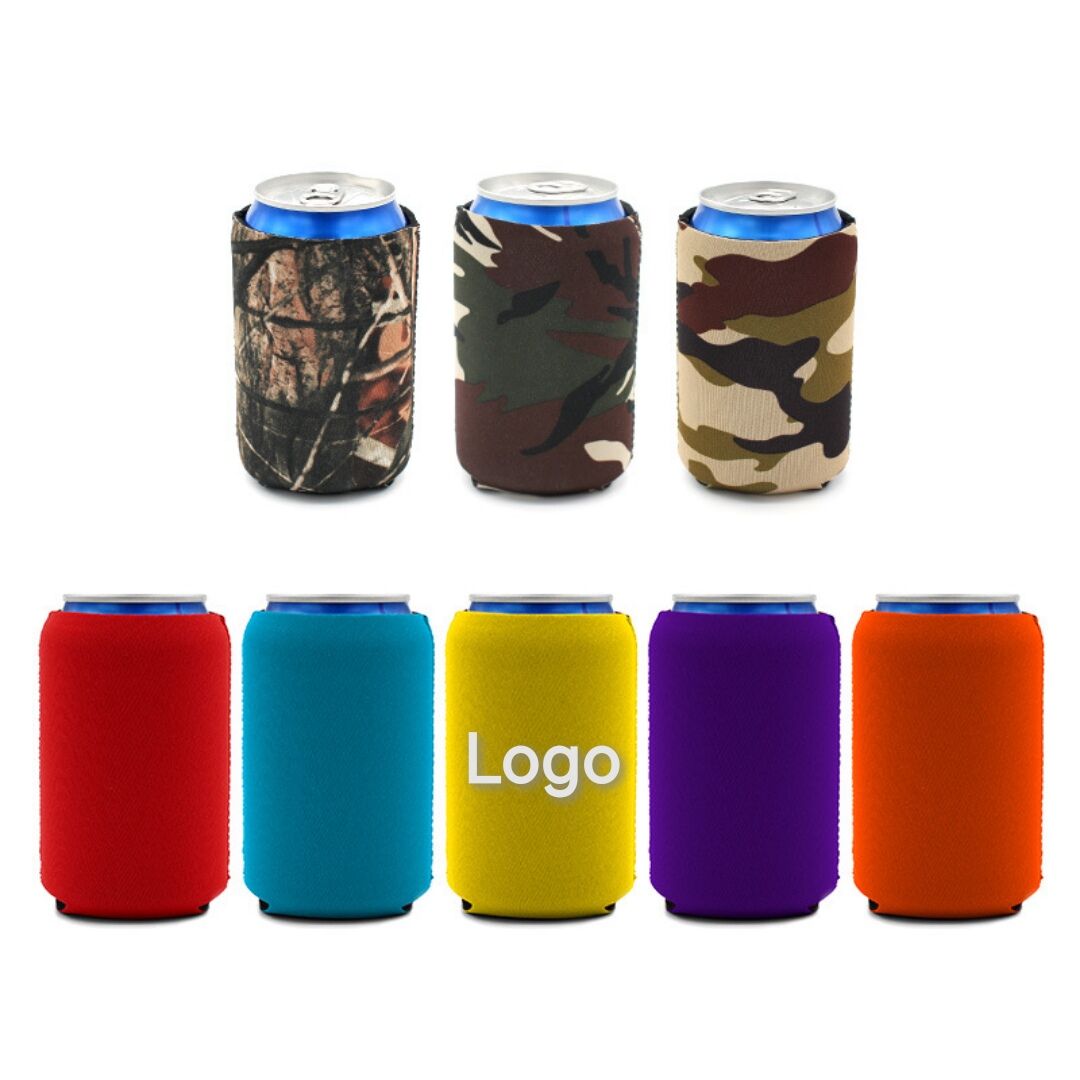 Collapsible Neoprene Can Cooler, custom koozie with logo imprint 3