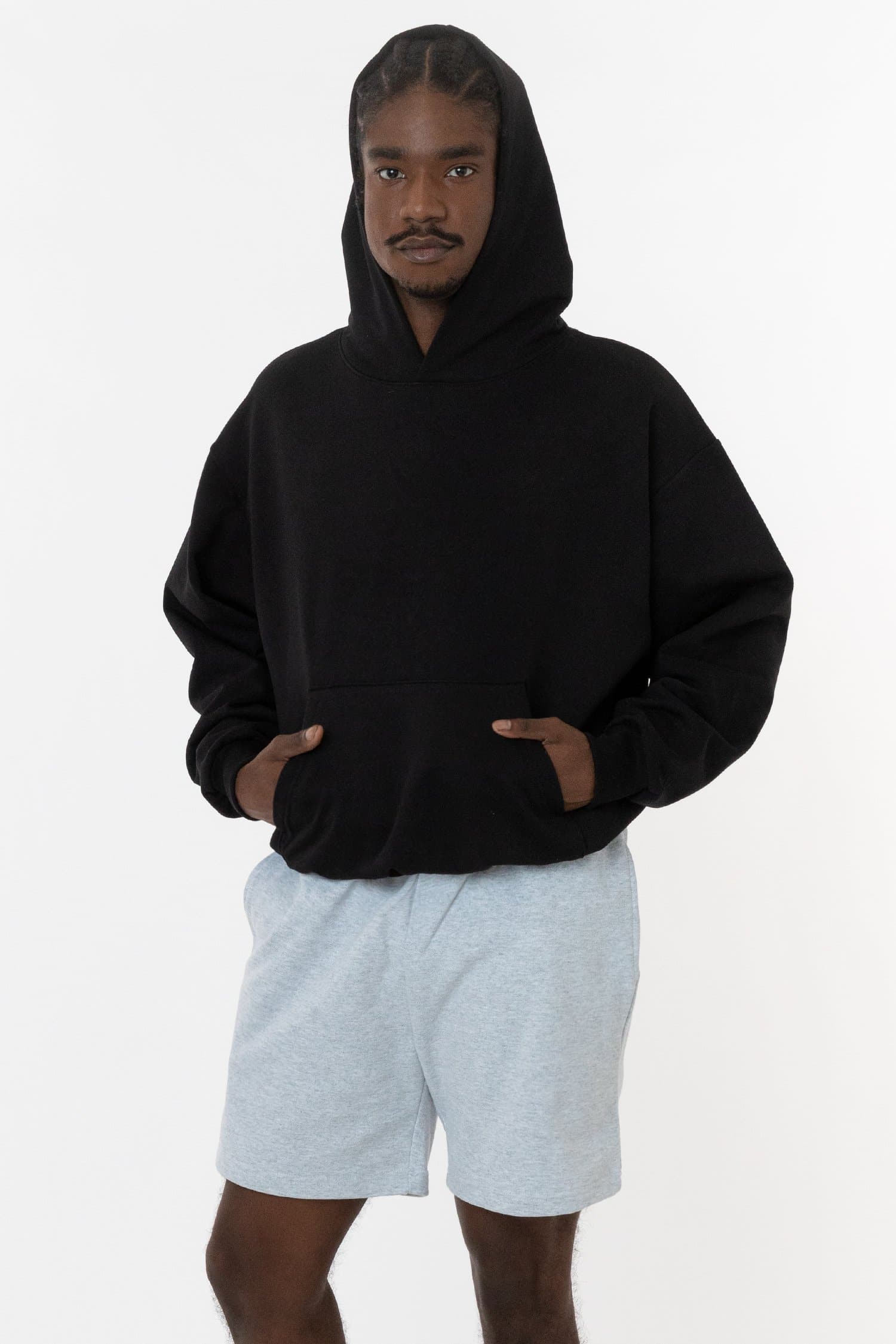 10 OZ MID-WEIGHT POLY COTTON FLEECE WIDE HOODIE 1
