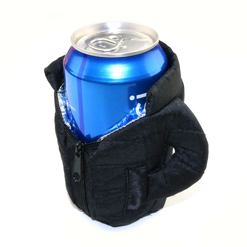 Insulated Can Cooler Puffy Beverage Jacket 6