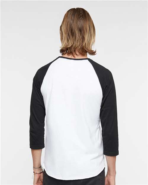 Unisex Baseball Fine Jersey Three-Quarter Sleeve Tee - 6930 6