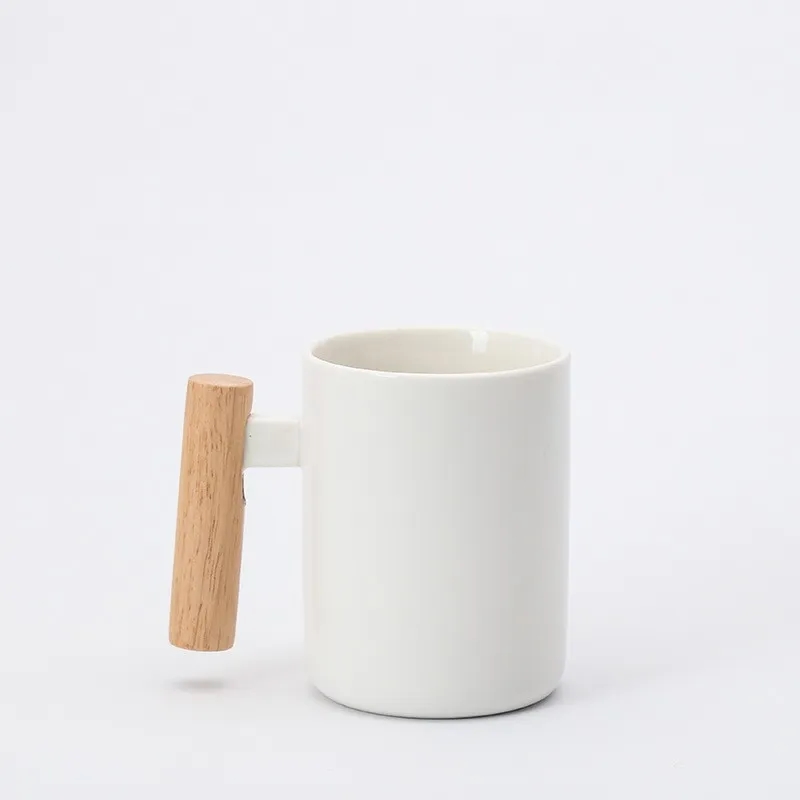 Wooden handle mug set 5