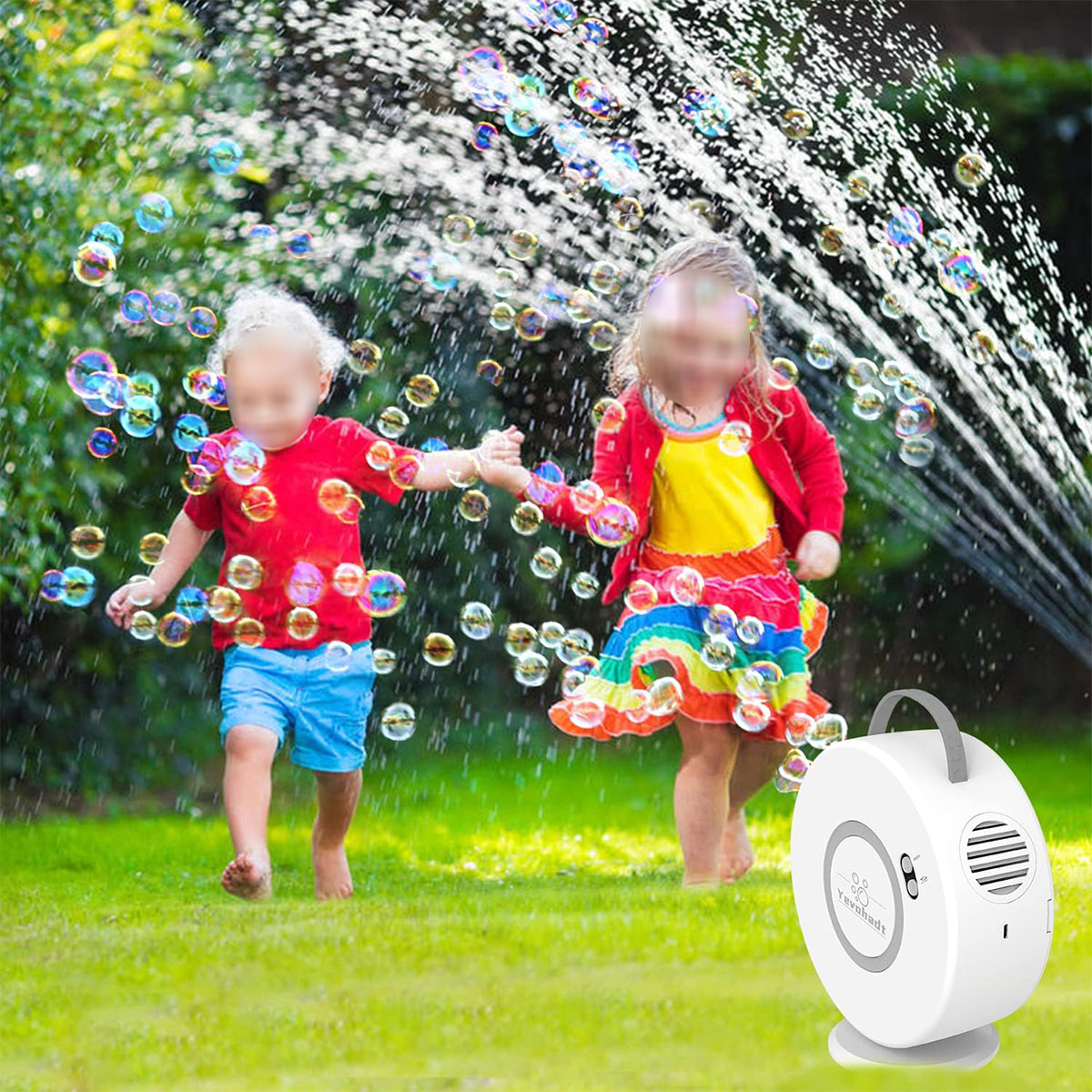 Outdoor party portable automatic rotating bubble machine 5