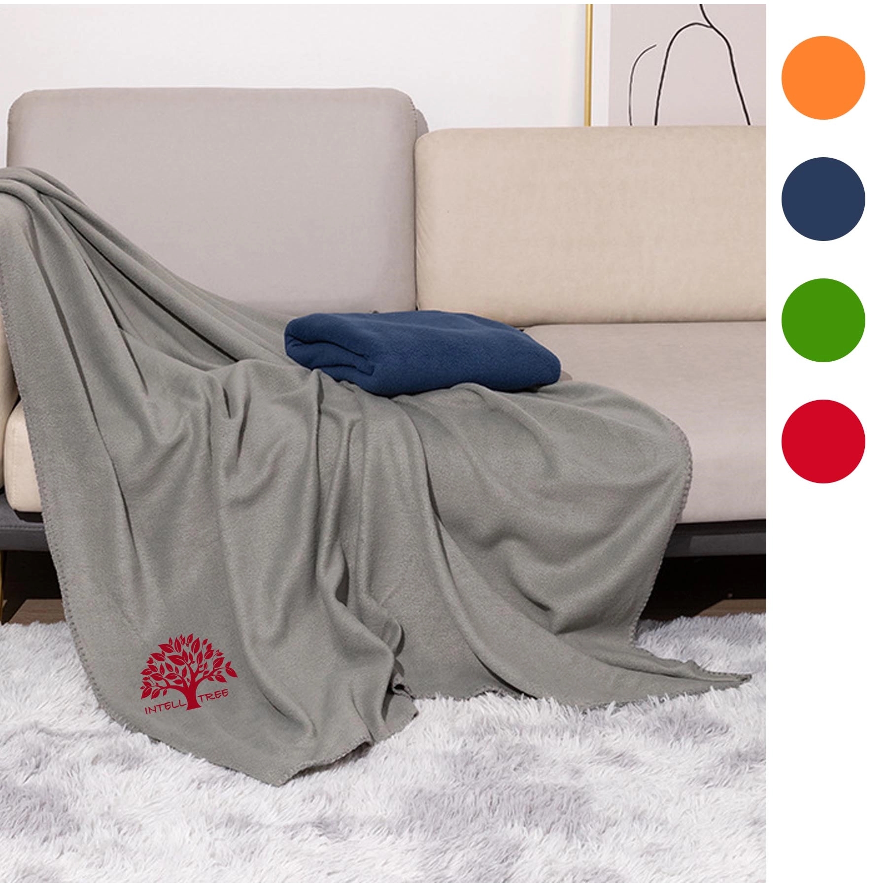 Micro Fleece Throw Blanket Lightweight Warm Cozy 40X80 Inch 6