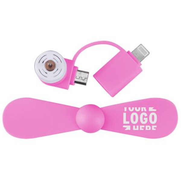 Mini Fan with Lightning and Micro USB 4