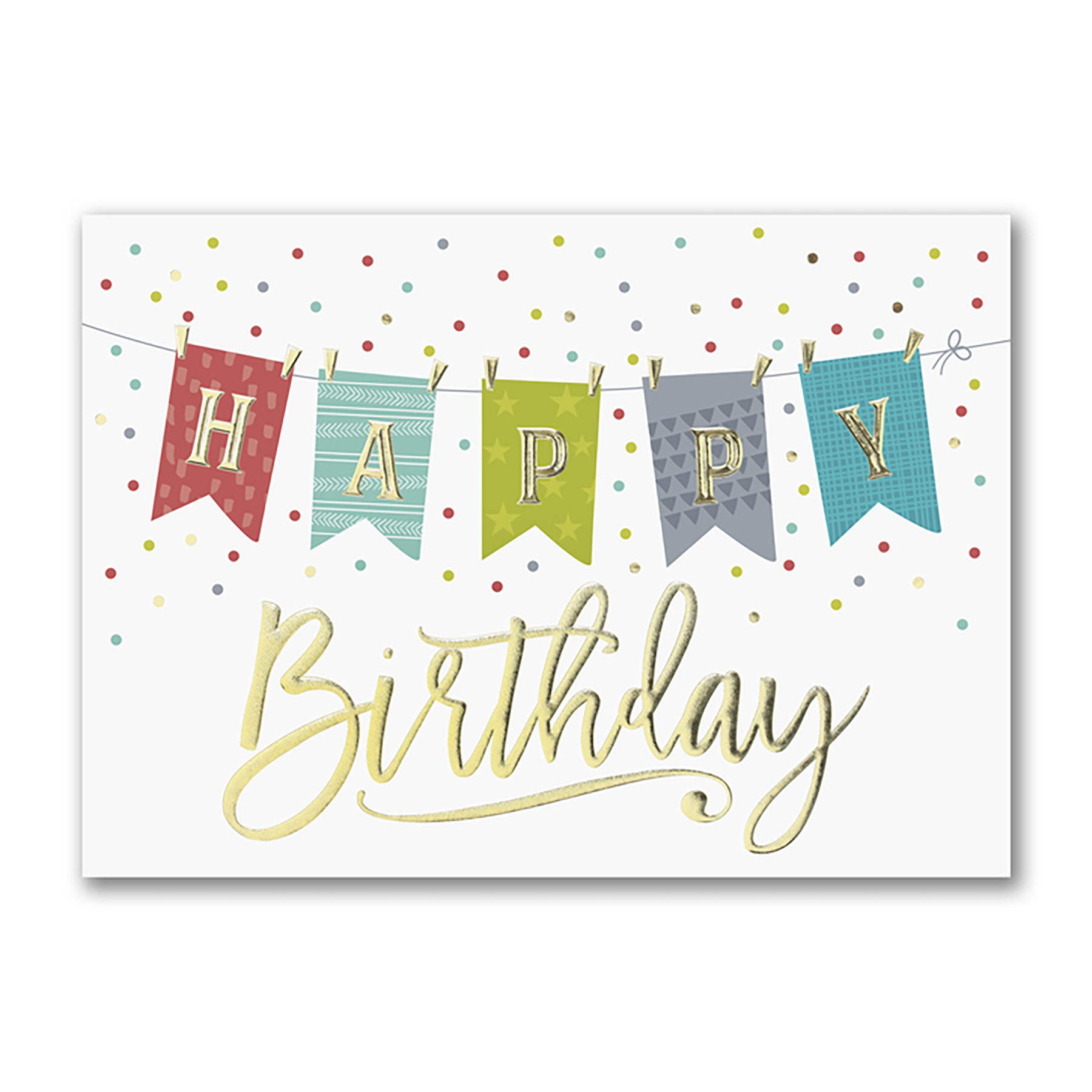 Banner Year Birthday Card 2