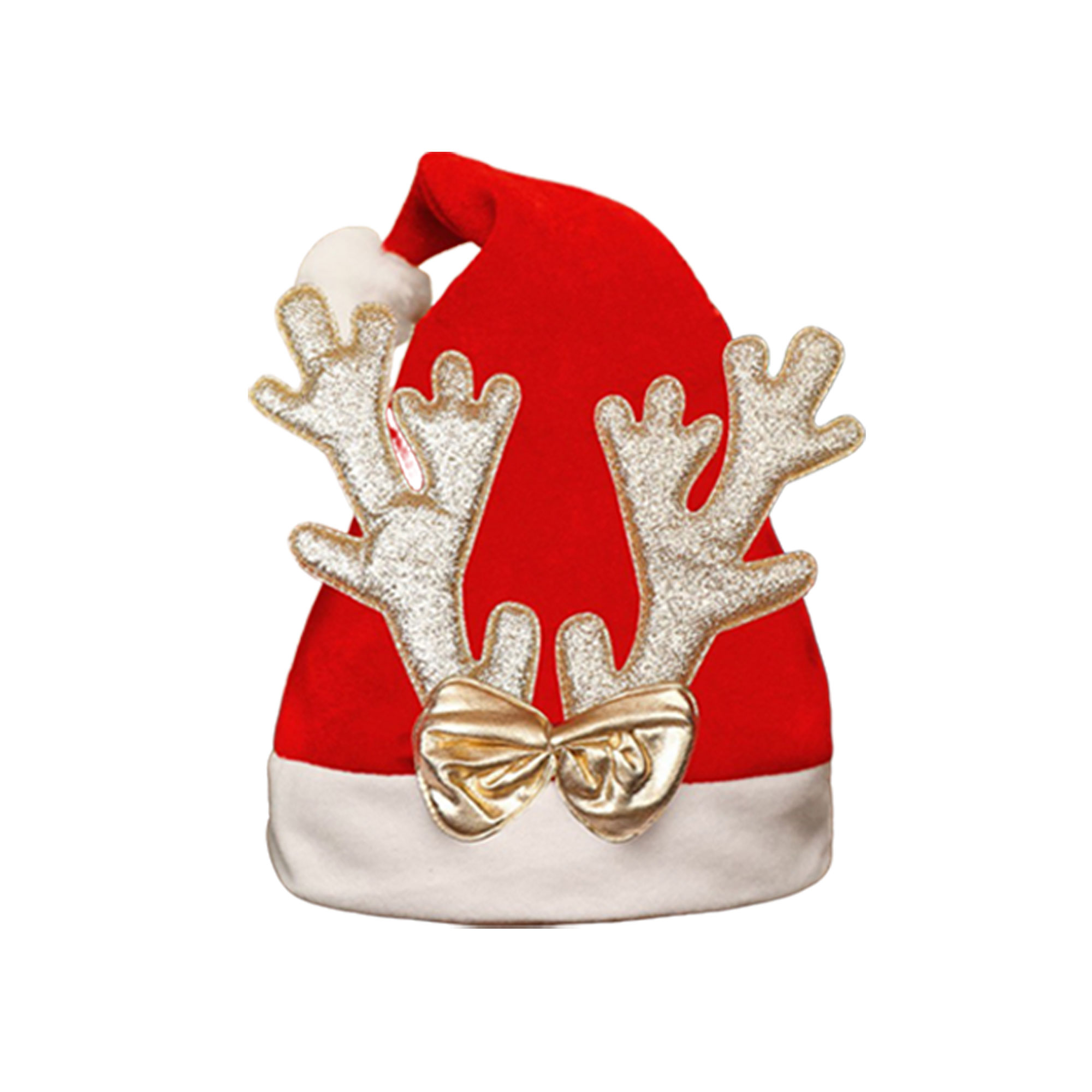 Santa Hat W/Reindeer Antlers 5