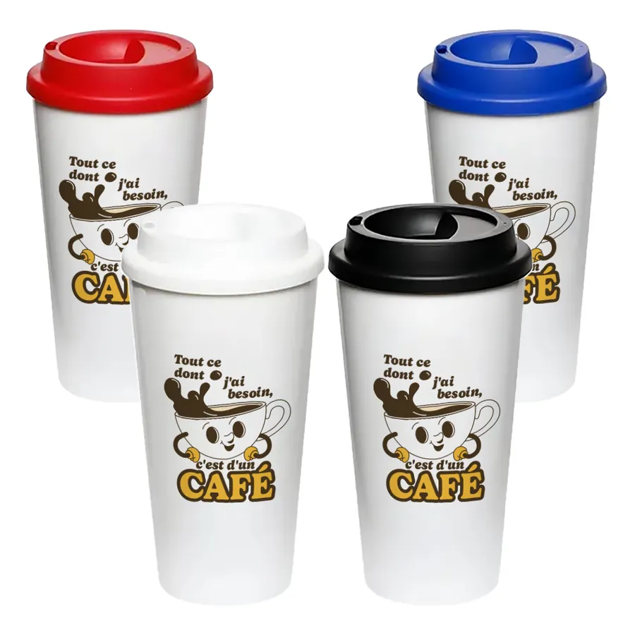 Barista Bliss Plastic Tumblers, custom tumbler with logo imprint 3