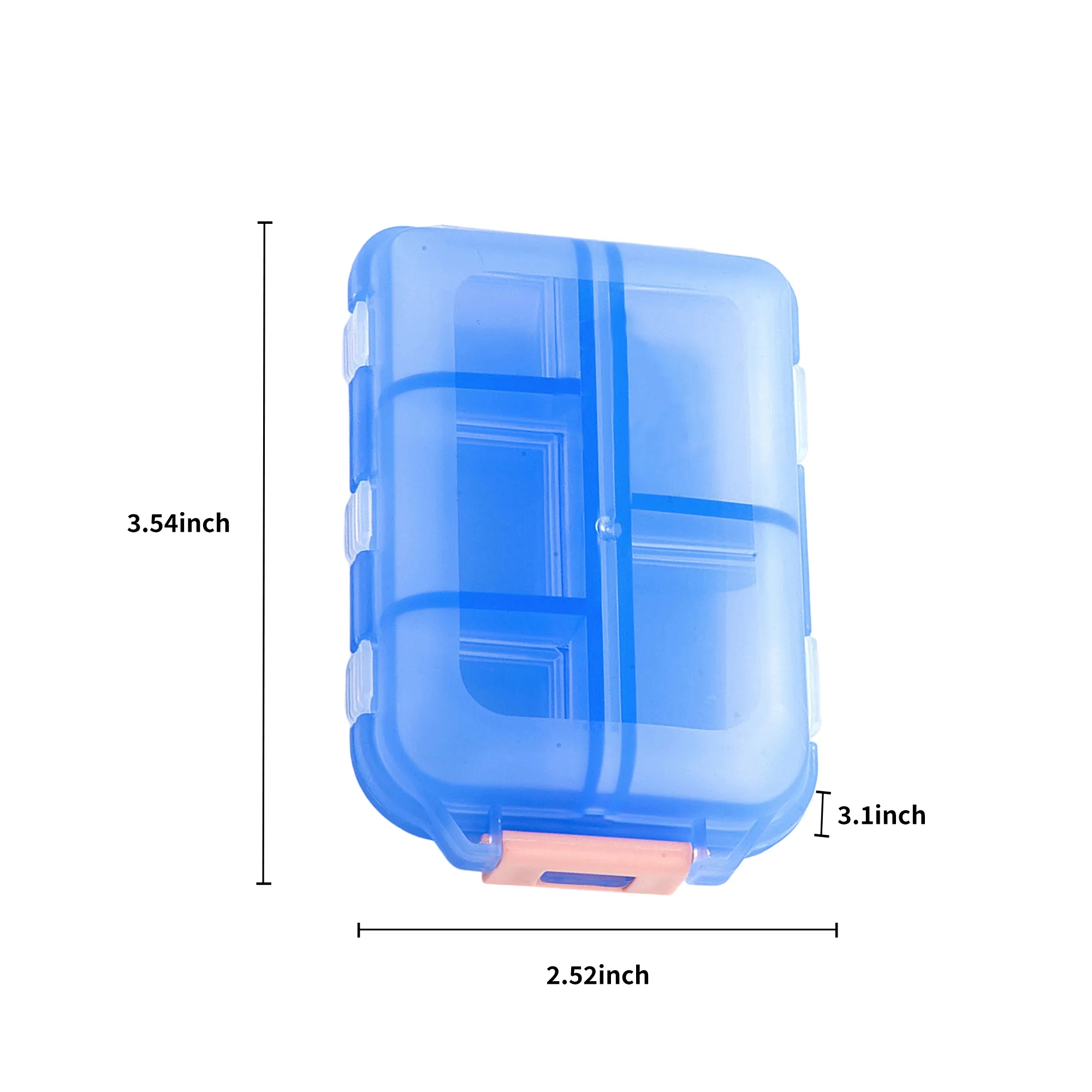 Travel Pill Organizer with Individual Moisture Lids 7