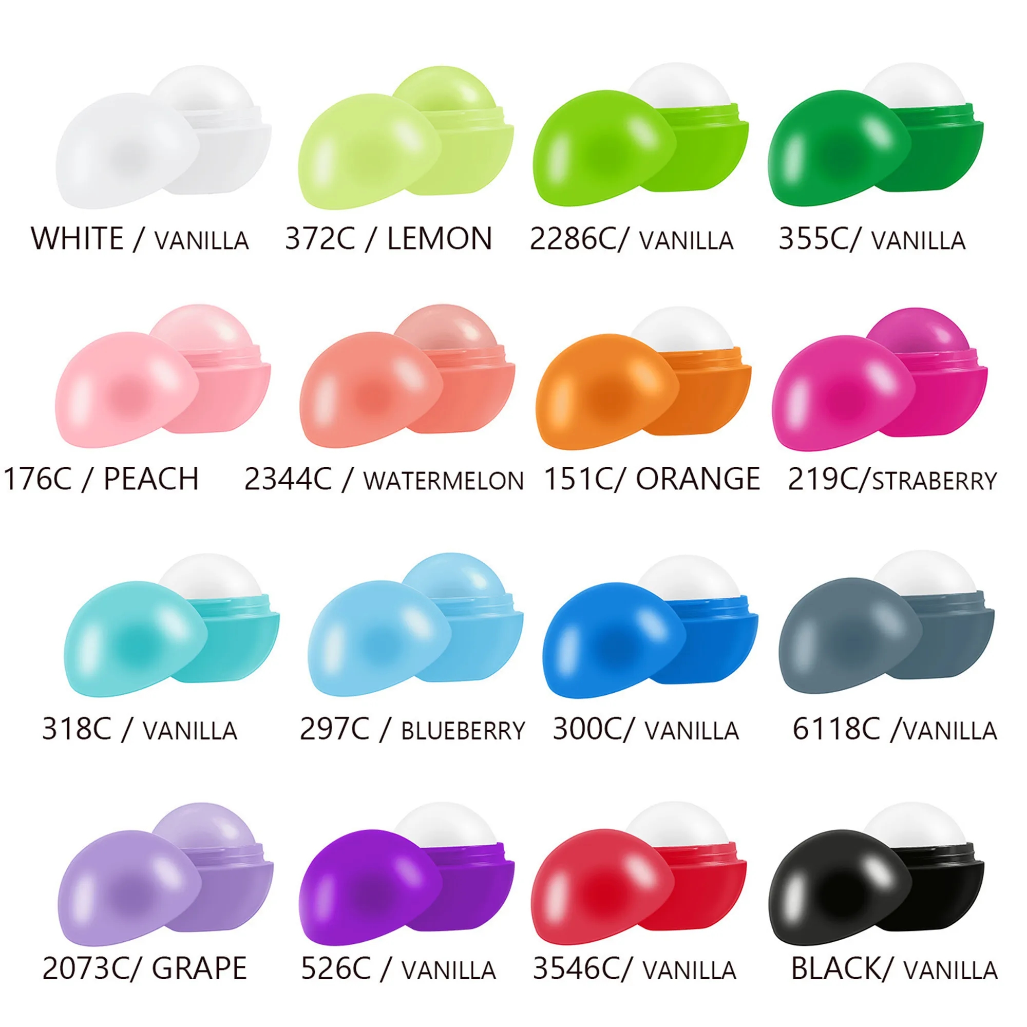 Spherical Fruit Lip Balm For Hydration Protection 9