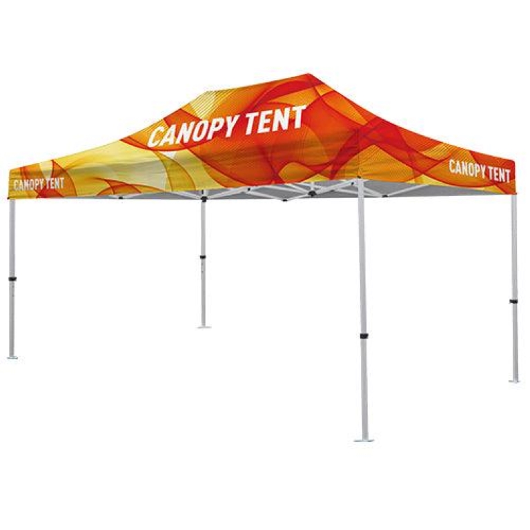 Premium Aluminum 15' Tent Kit Silver (Full-Bleed Dye Sublimation)