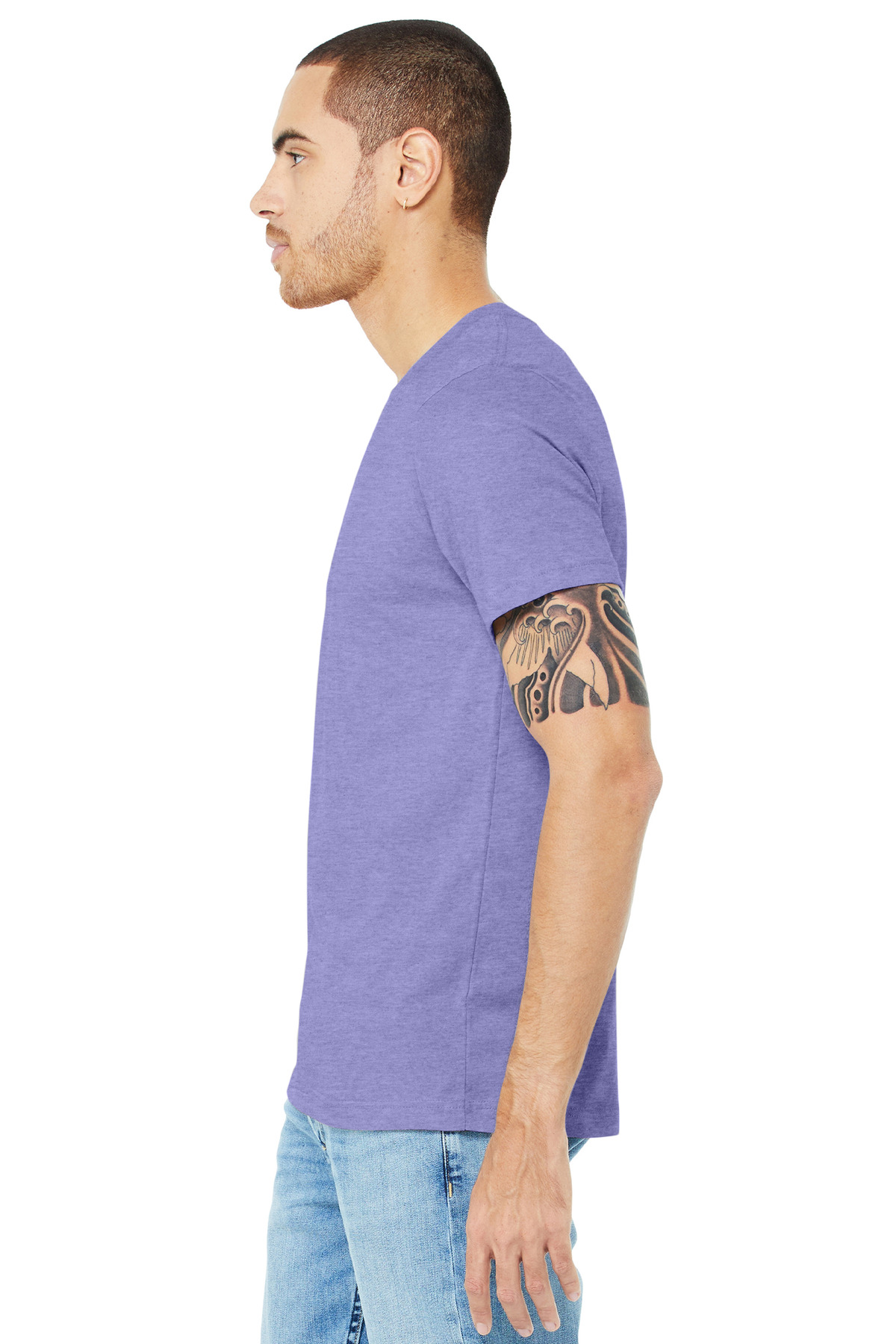 BELLA+CANVAS Unisex Heather CVC Short Sleeve Tee. BC3001CVC 19