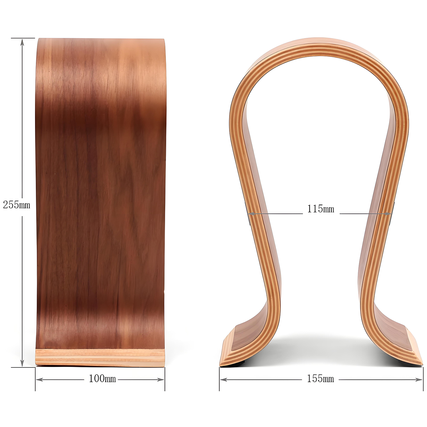 Solid Wood Earphone Holder Display Bracket 6