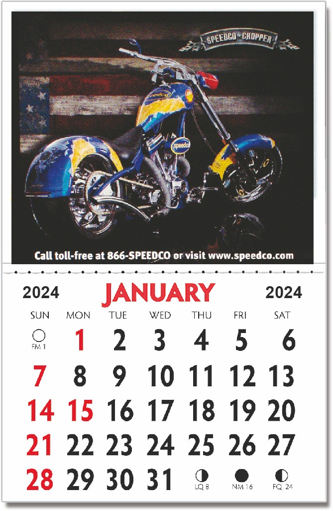 Kwik-Stik Full Color Vinyl Grande with Spanish Calendar pad 2