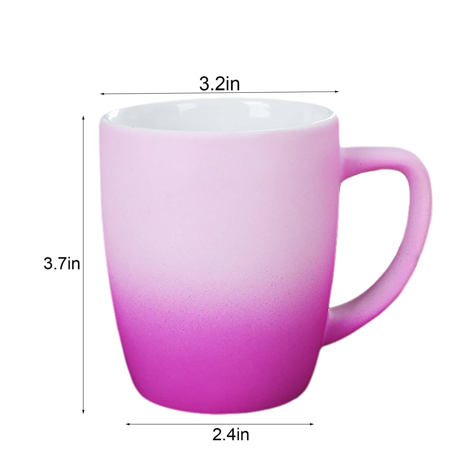 13oz Ombre Ceramic Mug w/ Handle for Office 6