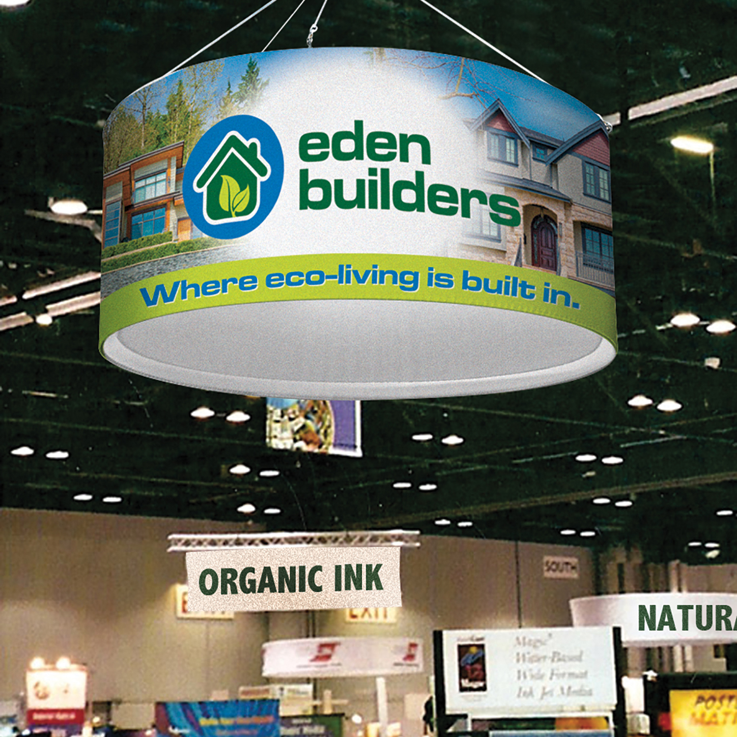 6' Round EuroFit™ Hanging Banner Kit 7