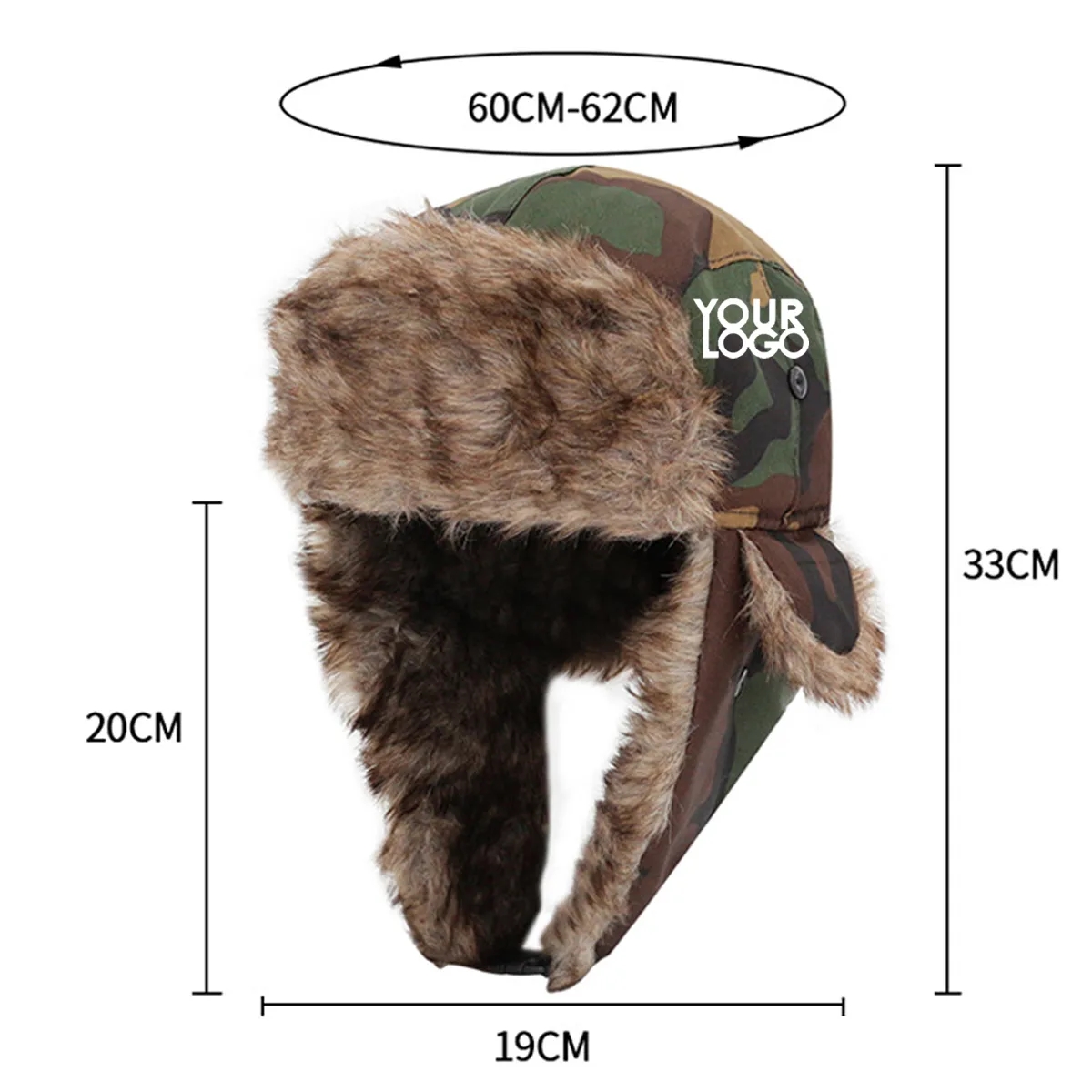 Windproof Fur Hat with Mask 4