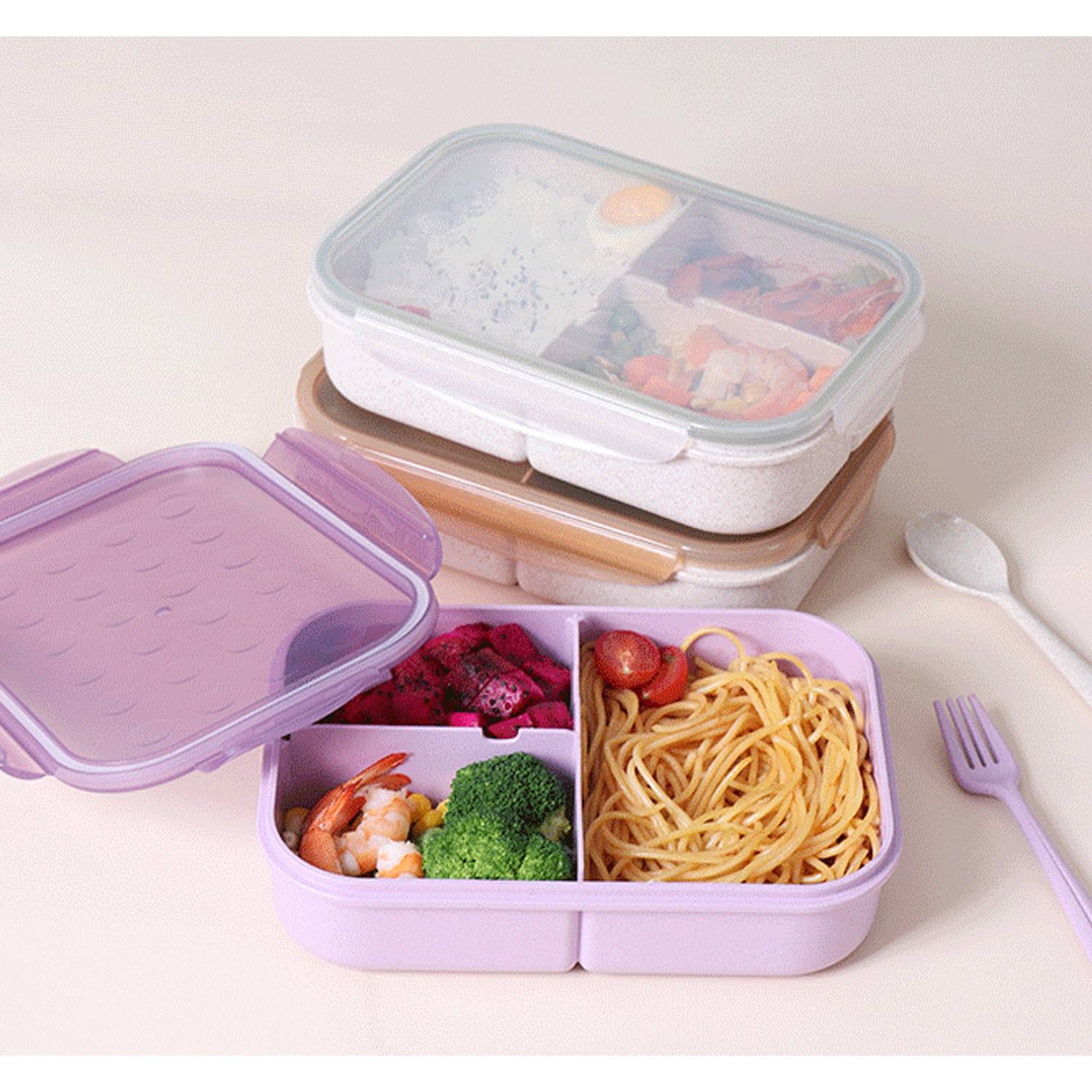 Natural Wheat Fiber Lunch Box 4