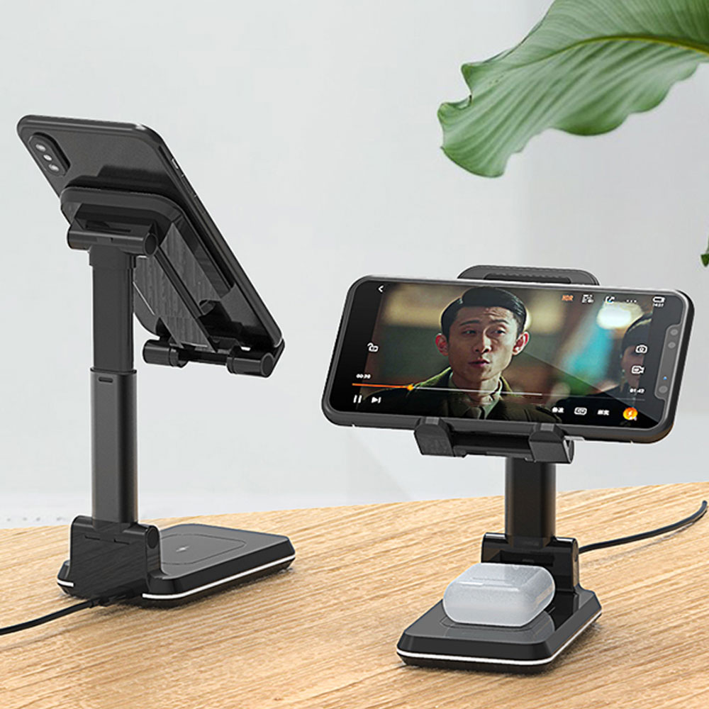 Foldable Dual Wireless Charging Phone Stand 6