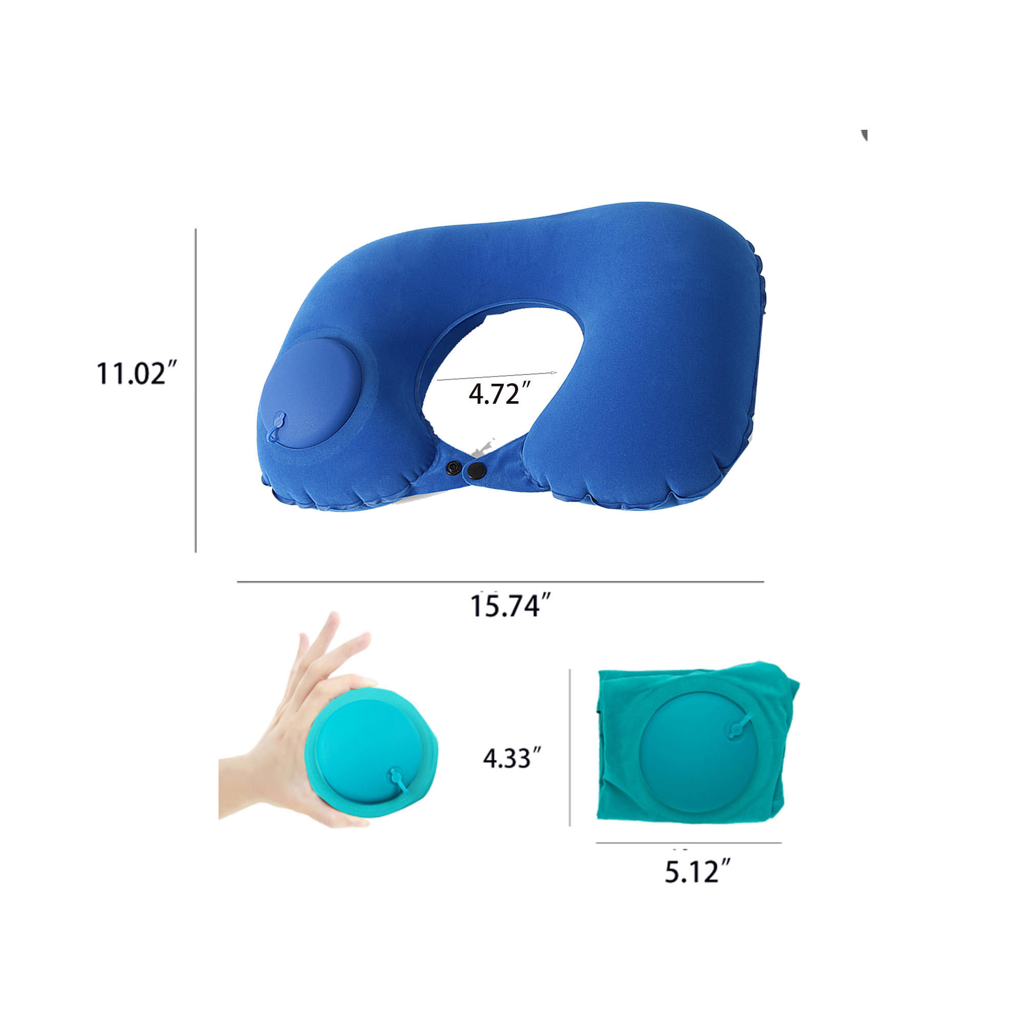 U-Shape Inflatable Neck Pillow 1
