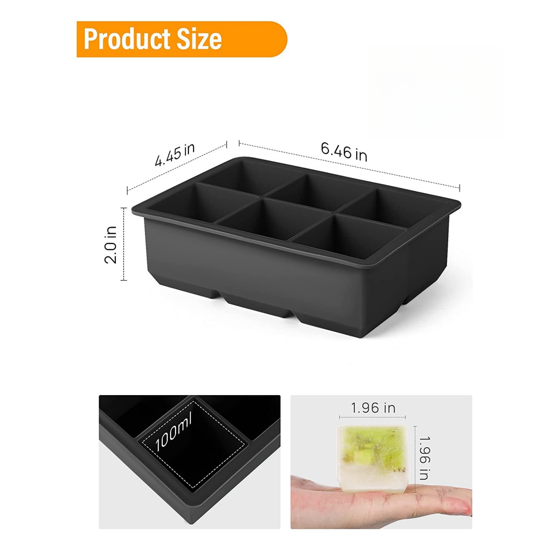 Silicone Ice Cube Tray 1
