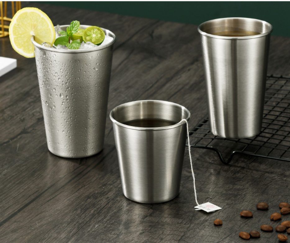 Stainless Steel 16 oz Pint Cup Tumbler 2