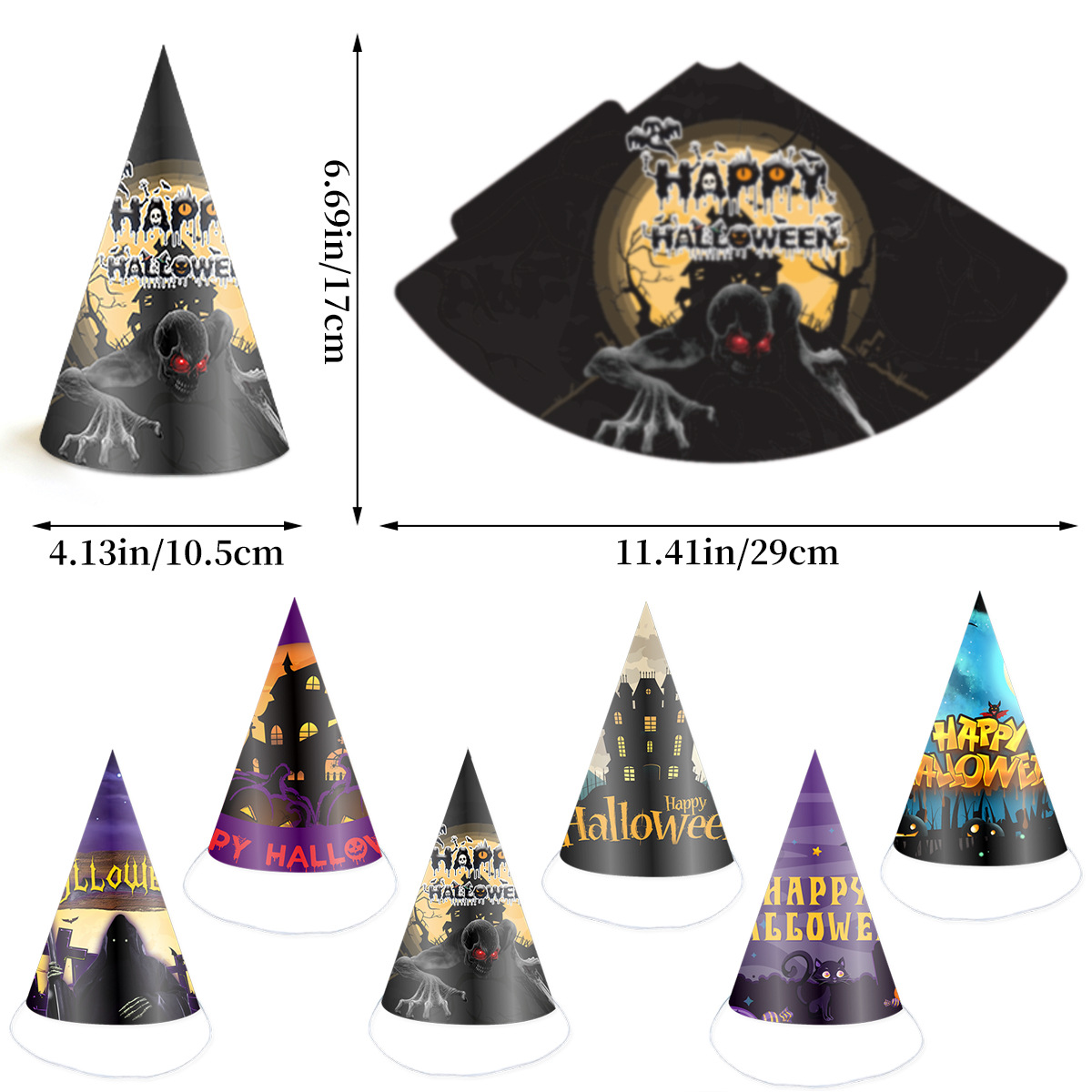 Halloween Children's Adult Paper Hat 4