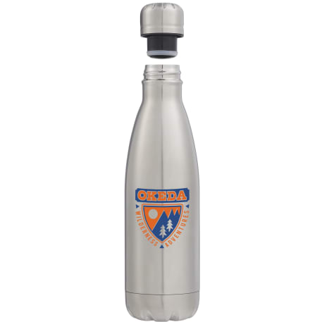 Copper Vacuum Insulated Bottle 17oz, custom water bottle with logo imprint 133